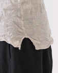PAS DE CALAIS Wool Gauze Crinkle Jersey Pullover