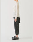 PAS DE CALAIS Gauze Jersey Mix Crewneck Pullover