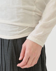 PAS DE CALAIS Gauze Jersey Mix Crewneck Pullover