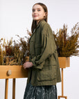 PAS DE CALAIS Cotton Grosgrain Hunting Jacket