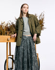 PAS DE CALAIS Cotton Grosgrain Hunting Jacket