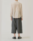 PAS DE CALAIS Plain Shirring Brushed Blouse