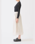 PAS DE CALAIS Botanical Dye Cotton Silk Lawn Long Skirt