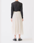 PAS DE CALAIS Botanical Dye Cotton Silk Lawn Long Skirt