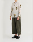 PAS DE CALAIS Summer Botanical Print Blouse