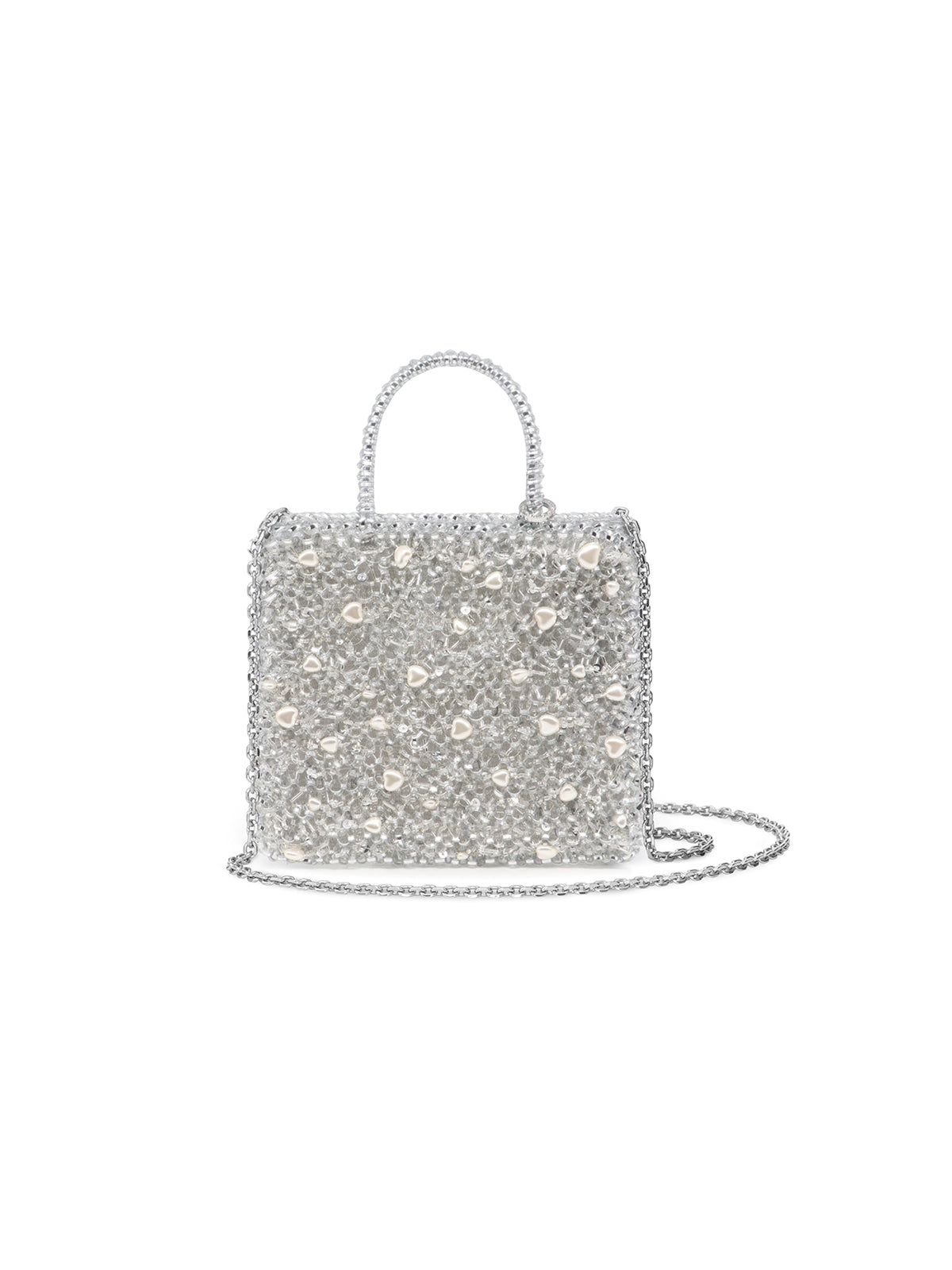 Cuori Perla Glitter Crossbody Wirebag