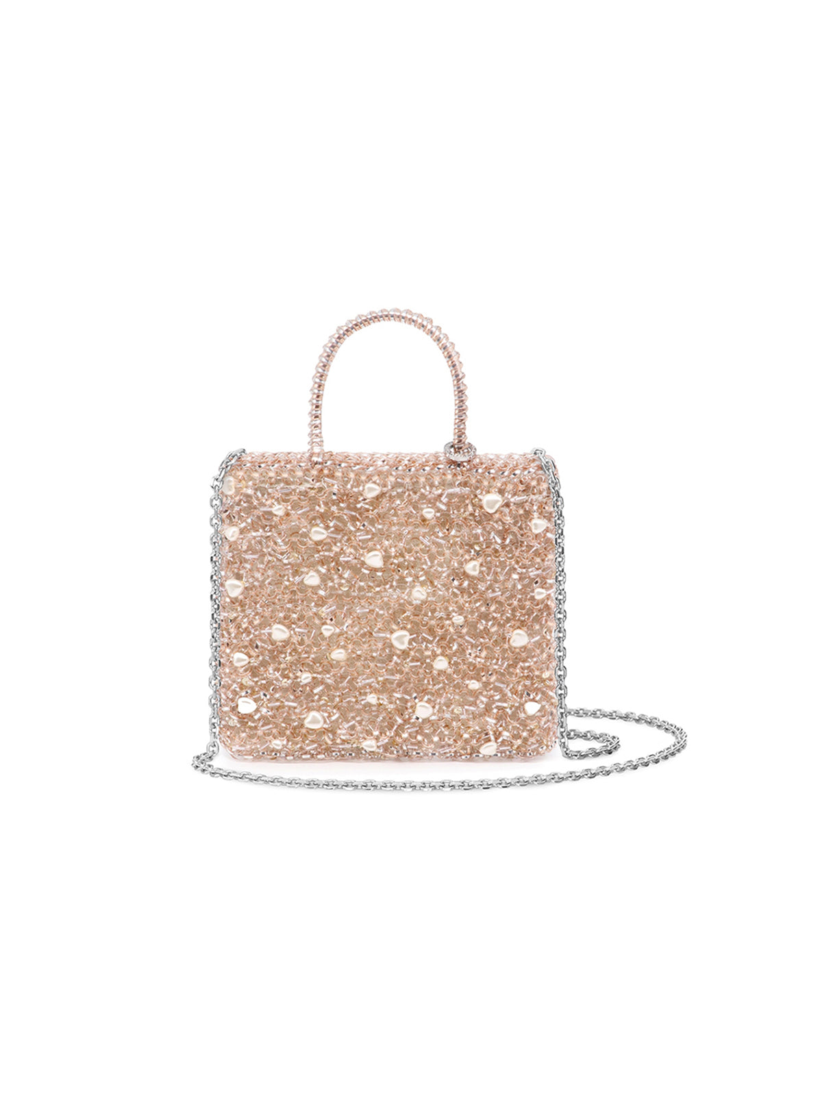 Cuori Perla Glitter Crossbody Wirebag