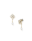 Vendome Christmas Rose Pierced Earring