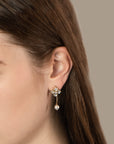 Vendome Christmas Rose Pierced Earring