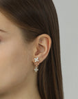 Vendome Osmanthus Coloratus Pierced Earrings