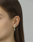 Vendome Osmanthus Coloratus Pierced Earrings