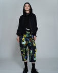 Abstract Floral And Geometric Print Baggy Pant 2