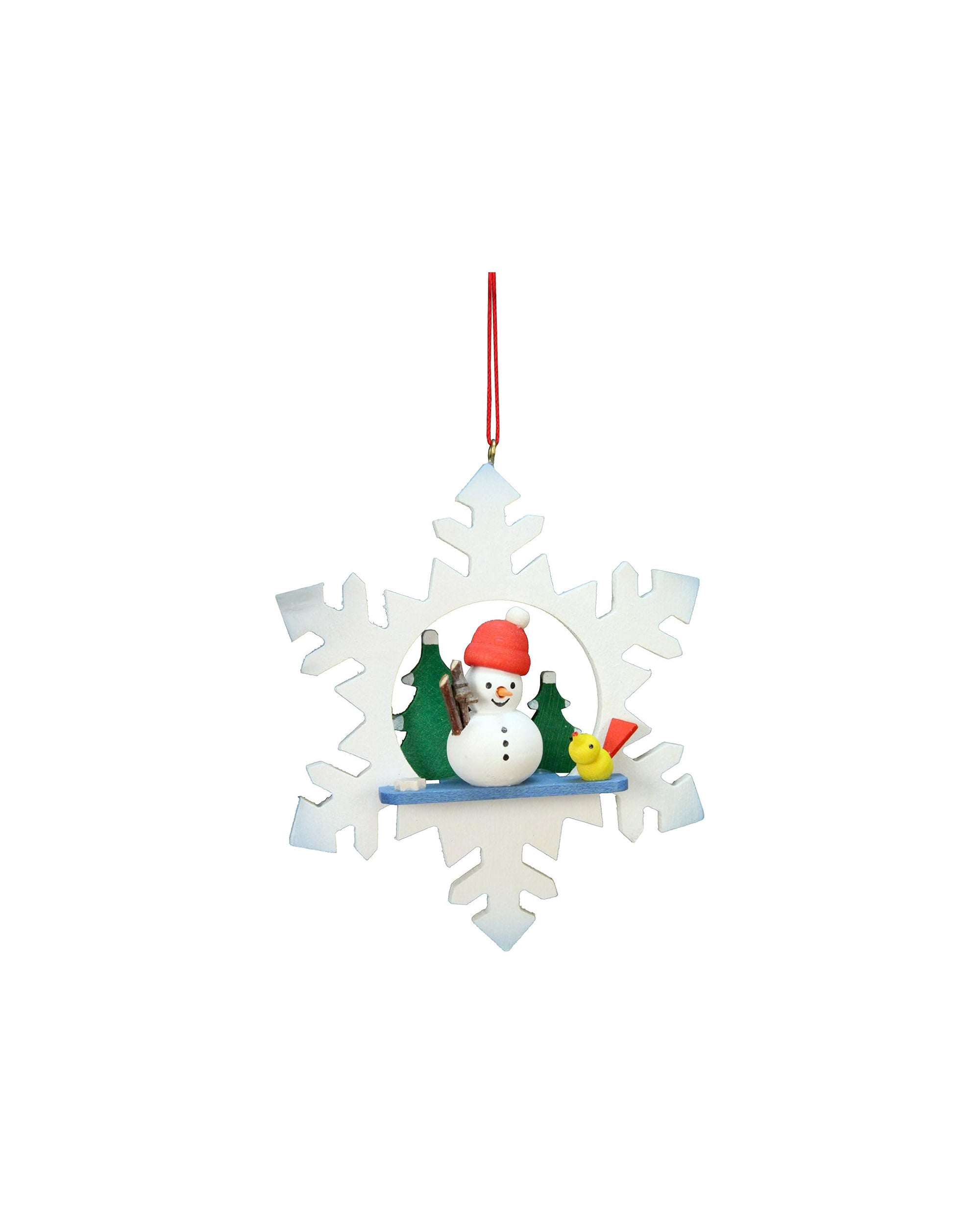 ULBRICHT Snowflake Snowman Ornament