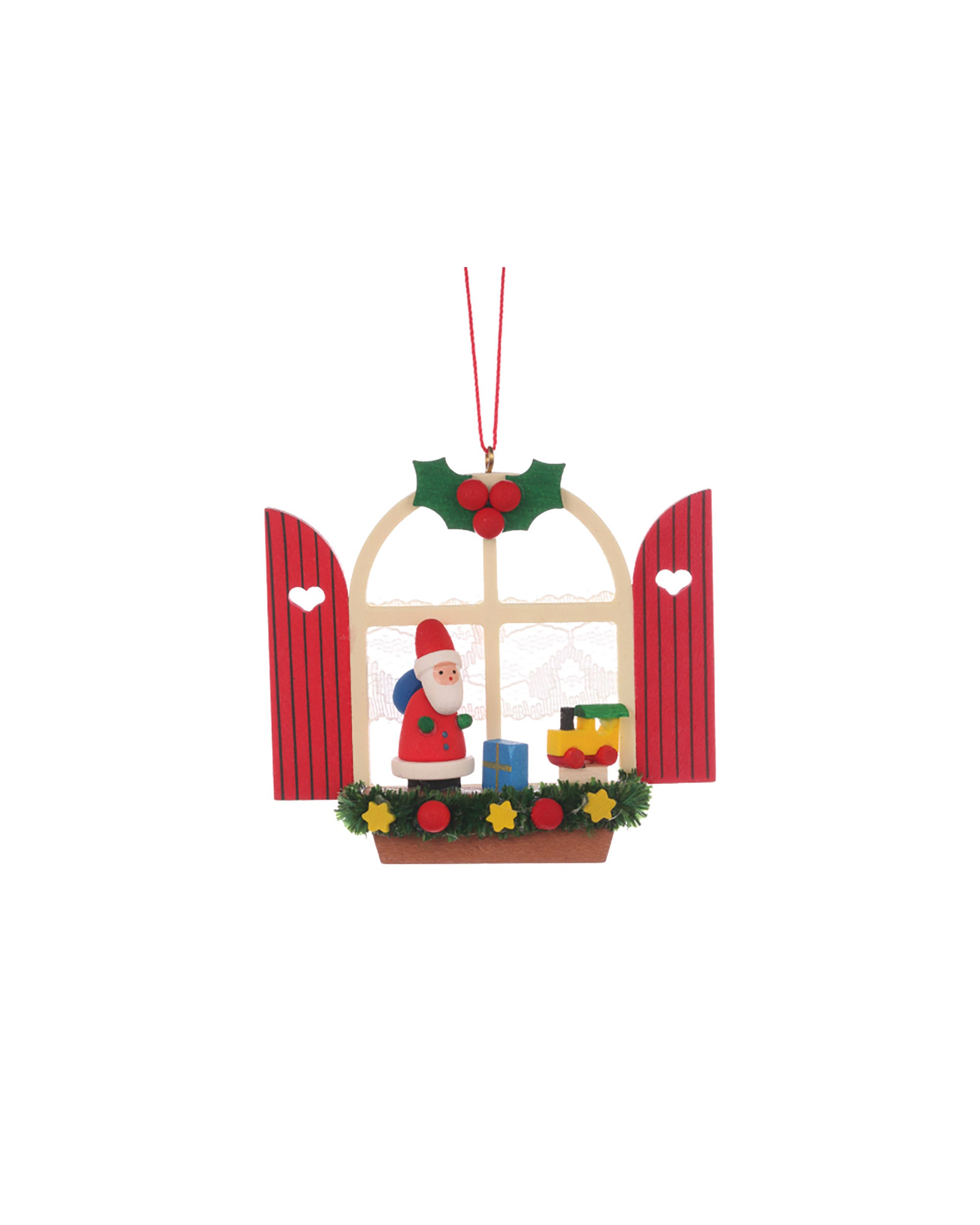 ULBRICHT Advent Window Santa Ornament