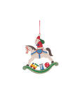 ULBRICHT Santa On Rocking Horse Ornament