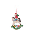 ULBRICHT Santa On Rocking Horse Ornament