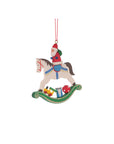 ULBRICHT Santa On Rocking Horse Ornament