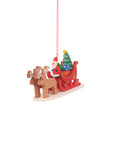 ULBRICHT Santa Claus In Reindeer Sled Ornament