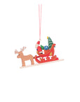 ULBRICHT Santa Claus In Reindeer Sled Ornament