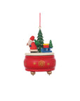 ULBRICHT Music Box Red With Santa Ornament