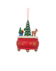 ULBRICHT Music Box Red With Santa Ornament