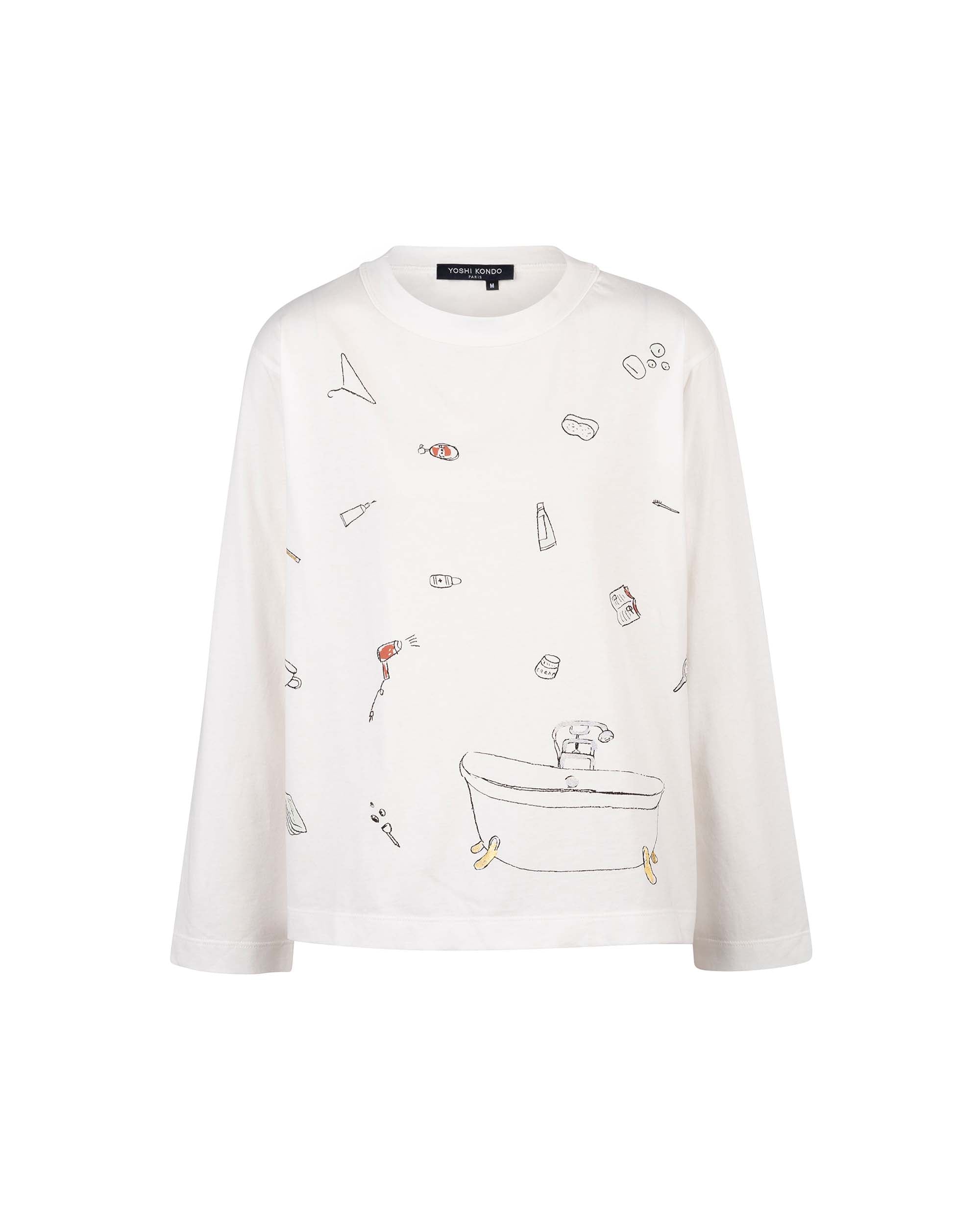 YOSHI KONDO Long Sleeve Tee- Bath Time